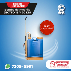Aspersores Jectto de 16 litros y 20 litros