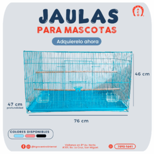 JAULA RECTANGULAR EXTRA GRANDE