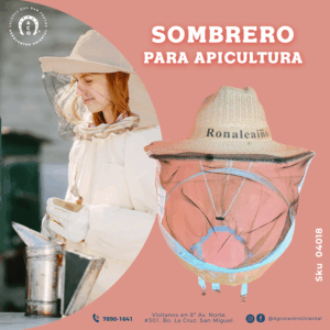 SOMBRERO CON VELO PARA APICULTURA