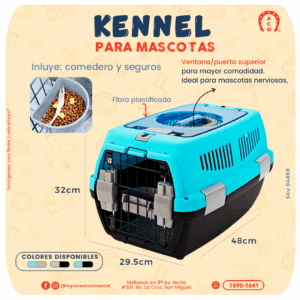 KENNEL PARA MASCOTA FIBRA PLASTIFICADA