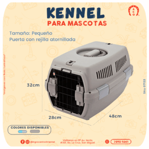 KENNEL CON PUERTA ANCLADA PEQUEÑO 48*32*28